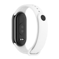Pikkukuva 3 / 4: Valkoinen Valkoinen Mijobs Yksivärinen Silikonihihna yhteensopiva Xiaomi Mi Band 8:n kanssa