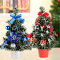 Miniatyrbillede 2 af 5: Kunstigt juletræ 3D Farverigt DIY Skinnende Lille Juletræ Ferieartikler Royal Blue