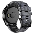 Miniatyrbilde 2 av 4: Grå Grå Kamuflasje Silikon Klokkereim kompatibel med Garmin Fenix 7x