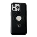Fodral för iPhone 14 Pro svart Lämpligt för magnetiskt lädertexturstativ