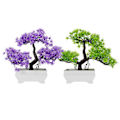 Miniatyrbillede 2 af 2: 2 stk. Fake Bonsai Træ Potteplante Fyrretræ Simulation Fake Bonsai Håndværk Ornament