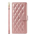 Fodral för iPhone 15 Plus Roséguld Mode ins Plånbok med Korthållare Crossbody