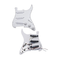 Miniatyrbillede 1 af 5: Single-Coil Pickup Formonteret Pickguard Elektrisk Guitar Slagplade White