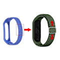 Miniatyrbilde 4 av 5: Rød Svart Rød Svart kompatibel med Xiaomi Mi Band 6 / 5 / 4 Nylon Flettet Klokkereim