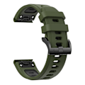 Miniatyrbillede 2 af 5: Armygrøn   Sort Armygrøn   Sort Tofarvet Silikone Urrem kompatibel med Garmin Fenix 7x