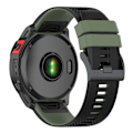 Miniatyrbillede 5 af 5: Sort Mørkegrøn Sort Mørkegrøn Silikone Urrem kompatibel med Garmin Fenix 7