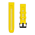 Miniatyrbillede 2 af 5: Gul Gul Silikone Urrem kompatibel med Garmin Fenix 7x / 6x / 5x 26mm