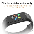 Miniatyrbild 5 av 5: Vit Svettresistent Enfärgad Klockarmband kompatibelt med Oppo Band Vitality Edition