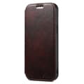 Fodral för iPhone 15 Pro Max Magnetisk Kortplats Lädertextur Brun Noz31222