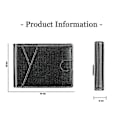Miniatyrbilde 4 av 5: 9653SN Tofold RFID Anti-tyveri Ekte Skinn Lommebok for Menn og Kvinner med Y-formet Frontlomme