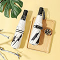 Miniatyrbillede 2 af 5: Automatisk Kat Mønster 3-Foldbar Paraply Kvinde Mænd Paraplyer Foldbar Solparaply Beskyttelse Og Ultraviolet Beskyttelse Parasol Automatic umbrella