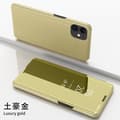 Fodral för iPhone 15PRO guld Elektroplätering spegel Flip