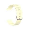 Miniatyrbillede 4 af 5: Lysegul Lysegul 18mm Sølvfarvet Spænde TPU Armbåndsrem Urrem kompatibel med Fitbit Charge 4 / Charge 3 / Charge 3 Se, Størrelse: S