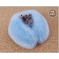 Miniatyrbilde 4 av 5: Dame falsk krage Avtakbar halv Vinter Imitert Pels Varm Purple