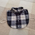 Miniatyrbillede 1 af 5: Dame falsk krave Dekorativ sweater Sweater Matchende Poin Blue and White M within 55kg