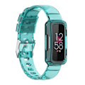 Miniatyrbild 2 av 5: Transparent Blå Transparent Blå Integrerat Klockarmband kompatibelt med Fitbit Inspire 3
