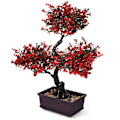 Pikkukuva 3 / 3: Keinotekoinen bonsai-puu, tekokasvi ruukussa, tekobonsai-ruukkukasvi koristeeksi sisätiloihin, kotiin, toimistoon, ulkotarhaan