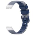 Blå Blå 12mm Tvåfärgat Silikonarmband