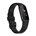 Miniatyrbild 5 av 5: Svart Svart kompatibel med Fitbit Luxe Silikonarmband, Storlek:l L