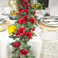 Miniatyrbillede 5 af 5: 4 stk. (9,75 meter) Kunstig Rose Ranke Falsk Blomsterguirlande Hængende Rose Vedbend Hængekurve Bryllupsbue Have Baggrundsdekoration (Pink) Red