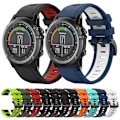 Miniatyrbillede 3 af 5: Orange Sort Orange Sort Tofarvet Silikone Urrem kompatibel med Garmin Fenix 3 Hr