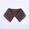 Miniatyrbilde 1 av 5: Dame falsk krage Avtakbar halv Vinter Strikketråd Ant Brown rib size unisex