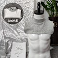 Miniatyrbilde 1 av 5: Dame falsk krage Avtakbar halv Cervical Spine Neck Protec Light gray Average size