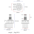 Miniatyrbilde 2 av 5: Messing Aksel A1M B1M Stor Potensiometer Potter For Elektrisk Gitar Bass Deler