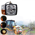Miniatyrbillede 2 af 5: Universal LED Blinklys Indikator Arbejdslys Forlygter, til Traktor Trailer Gravemaskine Lastbil Venstre