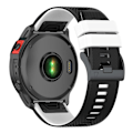 Miniatyrbillede 5 af 5: Sort Hvid Sort Hvid Silikone Urrem kompatibel med Garmin Fenix 7