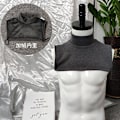 Miniatyrbilde 1 av 5: Dame falsk krage Avtakbar halv Cervical Spine Neck Protec Dark gray Average size