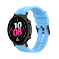 Miniatyrbillede 5 af 5: Lyseblå Lyseblå kompatibel med Huawei Watch Gt 2 42mm Urrem med Sort Spænde med Sort Spænde