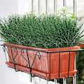 Miniatyrbillede 5 af 5: Kunstige buske 4-pak falske UV-resistente planter blomster, kunstige plastik klokkeblade grønt Wheat Grass 4 Pcs