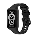 Miniatyrbillede 2 af 5: Sort Sort Silikone Urrem kompatibel med Huawei Band 7