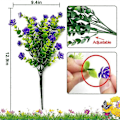 Miniatyrbillede 4 af 5: 20 Bundter Udendørs Kunstige Blomster - UV-resistente Falske Planter til Hjemmehavedekoration (Farve)