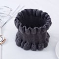 Miniatyrbilde 1 av 5: Dame falsk krage Avtakbar halv Cashmere Treøre Liten Dark gray Average size