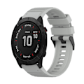 Pikkukuva 1 / 5: Harmaa harmaa silikoninen ranneke, yhteensopiva Garmin Fenix 6x Sapphire -kellon kanssa