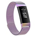 Miniatyrbilde 2 av 5: Lys Lilla Lys Lilla Rustfritt Stål Magnetisk Klokkereim kompatibel med Fitbit Charge 4 / 3, Stor Størrelse: 210x18mm Størrelse210x18mm