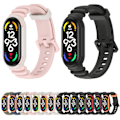 Pikkukuva 2 / 5: Yksiosainen kaksivärinen ranneke, yhteensopiva Xiaomi Mi Band 7 / 7 Nfc:n kanssa