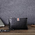 Miniatyrbild 2 av 5: Herr Läder Casual Clutch Läder Smart Stöldskydd & Anti-Förlorad Myntväska