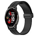 Miniatyrbillede 1 af 5: Sort Sort Silikone Urrem kompatibel med Garmin Venu 2 Plus