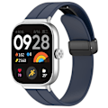 Pikkukuva 1 / 5: Tummansininen magneettisoljellinen silikonihihna, yhteensopiva Redmi Watch 4:n kanssa