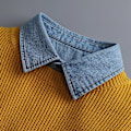 Miniatyrbilde 5 av 5: Dame falsk krage Vinter Vår Ren Bomull Allsidig Casual Anti-Wrinkle stand collar (white)