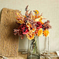 Miniatyrbilde 5 av 5: Kunstige falske blomster, falske høstblomster UV-bestandige høstplanter for hjemmekjøkken julefestival Thanksgiving høstdekorasjon (Høstblanding Col