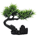 Miniatyrbillede 1 af 2: Kunstig Plante Sushi Sashimi Fad Dekoration Falsk Træ Dekoration Bordpynt