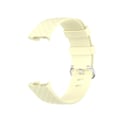 Miniatyrbild 3 av 5: Ljusgul Ljusgul 18mm Silverfärgat Spänne TPU Armbandsur Kompatibelt med Fitbit Charge 4 / Charge 3 / Charge 3 Se, Storlek: S