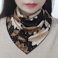 Miniatyrbilde 2 av 4: Dame falsk krage Avtakbar halvskjerf Allsidig Bana Vinter Leopard print