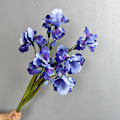 Miniatyrbillede 3 af 6: Iris Kunstig Blomst Alice Falsk Blomst Enkelt Stilk Bryllupsdekoration Alice Iris Purple