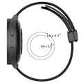 Miniatyrbillede 5 af 5: Sort Sort Silikone Urrem kompatibel med Garmin Venu 2 Plus