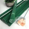 Miniatyrbillede 3 af 8: Blomsterpind af plastikpose med simulerede blomster til DIY børns håndlavede blomsterarrangementer Grass green 27 meters 1 roll